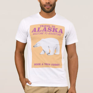 Alaska Polar Bear vintage travel poster T-Shirt