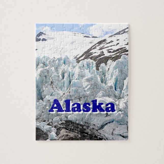 Alaska: Portage Glacier, USA (caption) Jigsaw Puzzle (Vertical)