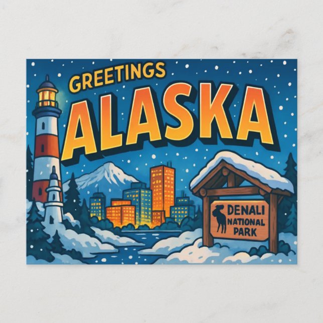 ALASKA Postcard (Front)