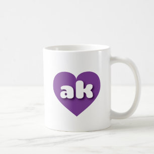 Alaska purple heart - I love ak Coffee Mug