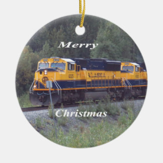 Alaska Railroad Ceramic Tree Decoration