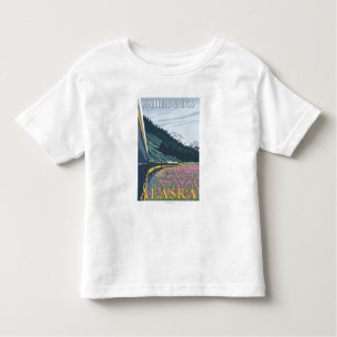 Alaska Railroad Scene - Fairbanks, Alaska Toddler T-Shirt