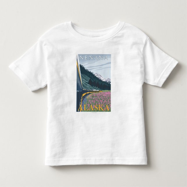 Alaska Railroad Scene - Nenana, Alaska Toddler T-Shirt (Front)