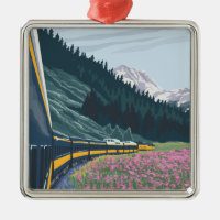 Alaska Railroad Scene - Wasilla, Alaska