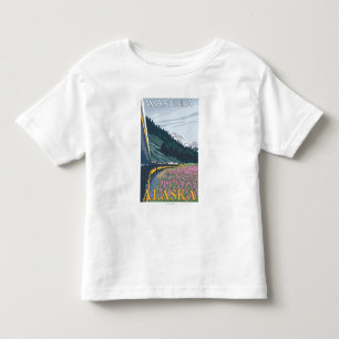 Alaska Railroad Scene - Wasilla, Alaska Toddler T-Shirt