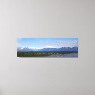 Alaska Range Landscape Stretched Canvas Print