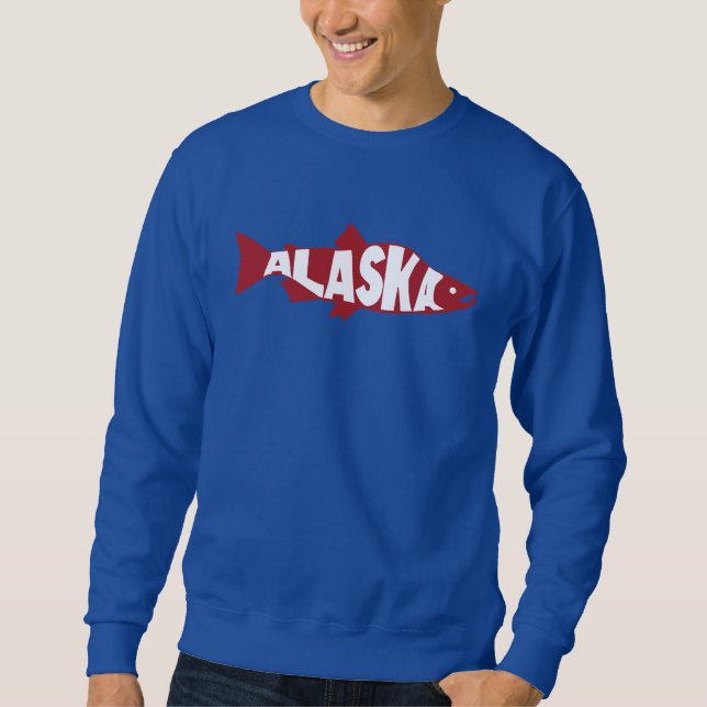 Alaska Salmon Sweatshirt (Front)