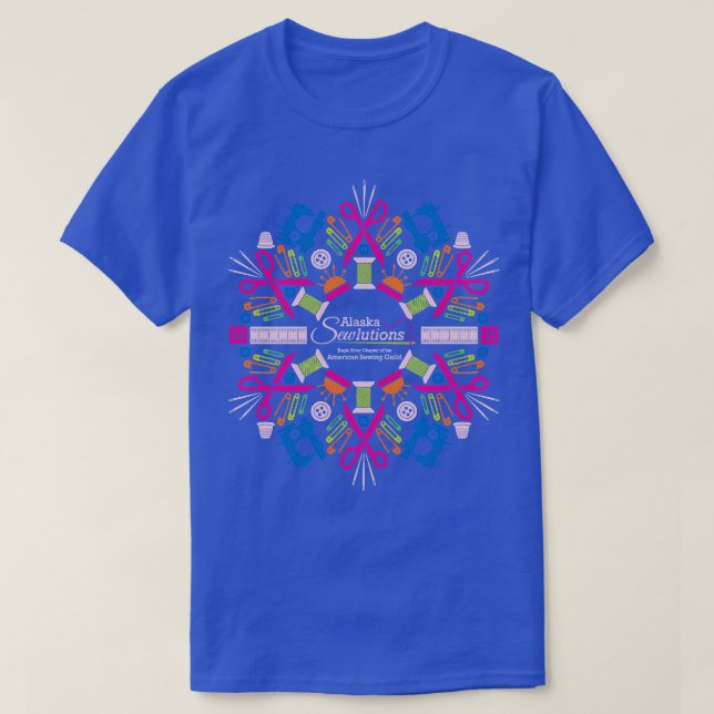 Alaska Sewlutions Kaleidoscope Pink TShirt (Design Front)