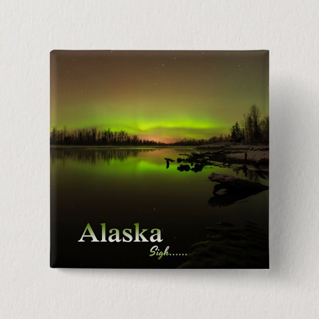 Alaska Sigh.... 15 Cm Square Badge (Front)