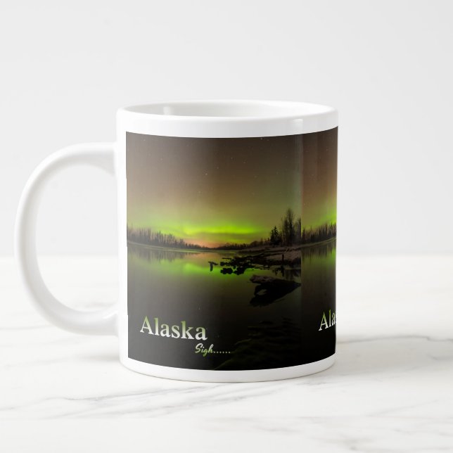 Alaska Sigh.... Large Coffee Mug (Left)
