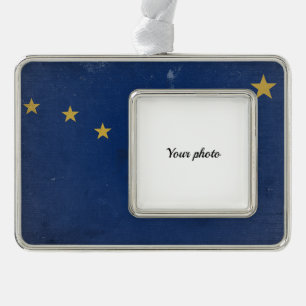Alaska Silver Plated Framed Ornament