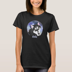 Alaska Sled Dog Siberian Husky Mushing Alaskan Hus T-Shirt
