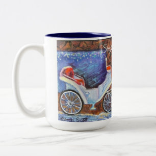 Alaska Sleigh Bells Ring Two-Tone Coffee Mug
