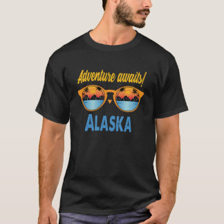 Alaska Souvenir Love Travel Trip Usa States Alaska T-Shirt