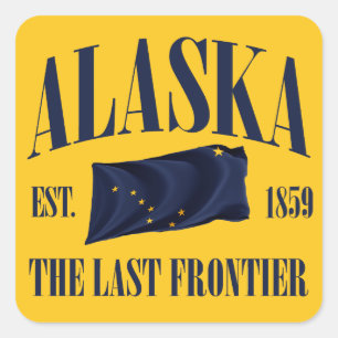 Alaska Square Sticker