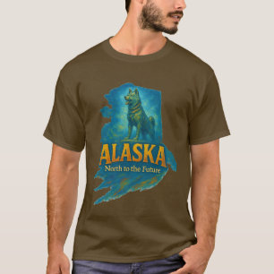 Alaska State Artistic T-Shirt – Oil Paint...