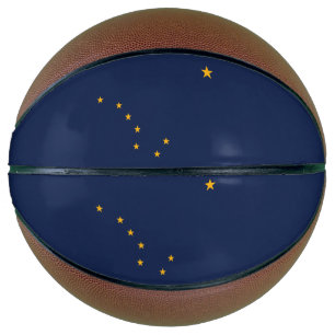 Alaska State Flag Basketball
