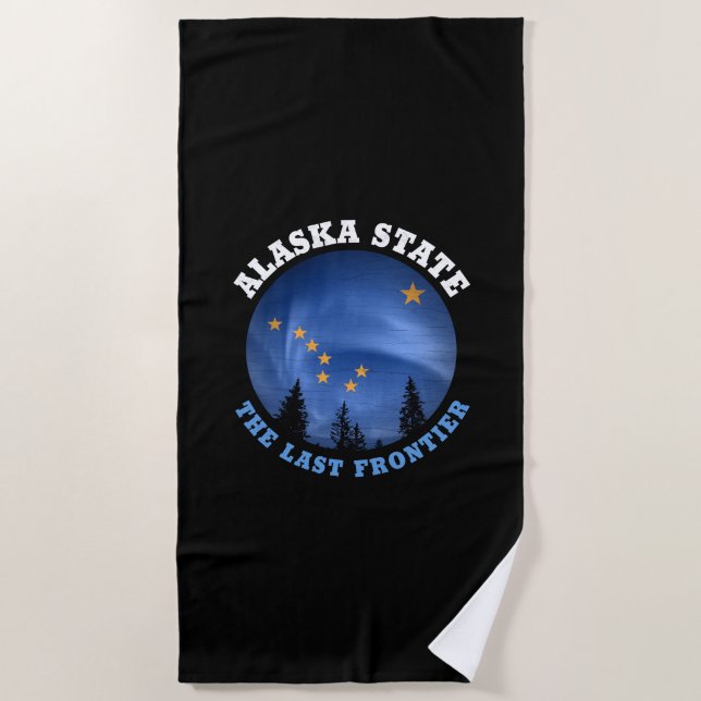 ALASKA STATE FLAG BEACH TOWEL (Front)
