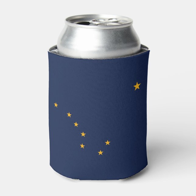 Alaska State Flag Can Cooler (Can Front)