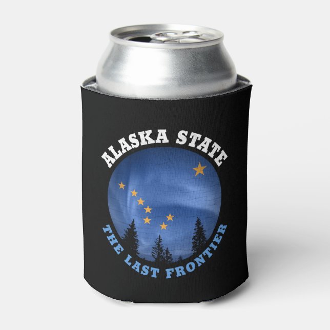 ALASKA STATE FLAG  CAN COOLER (Can Front)