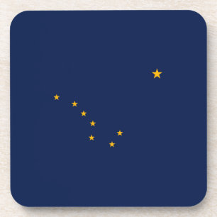Alaska State Flag Design Coaster