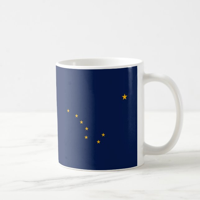 Alaska State Flag Design Coffee Mug (Right)