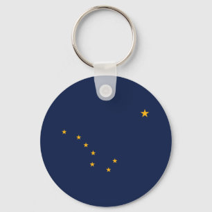 Alaska State Flag Key Ring