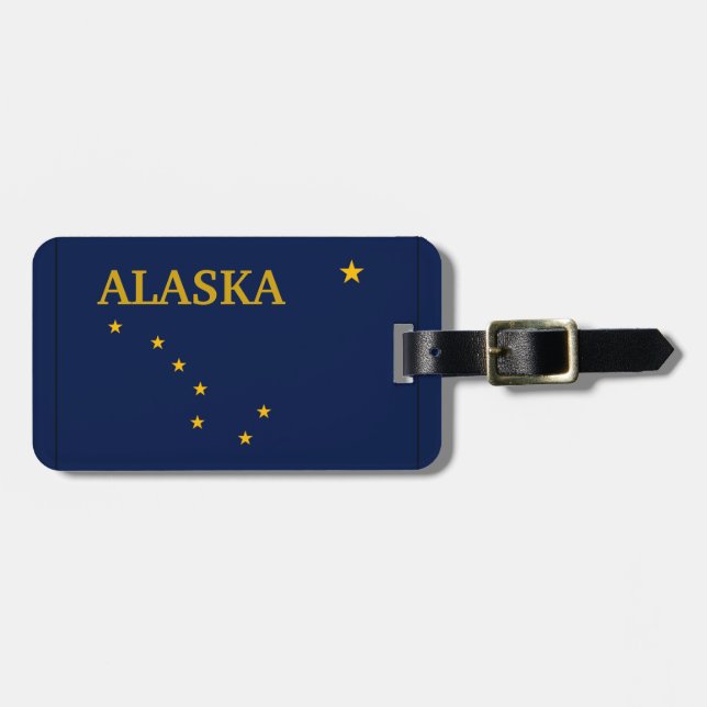 Alaska State Flag  Luggage Tag (Front Horizontal)