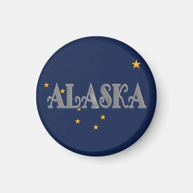 Alaska State Flag Magnet (Front)