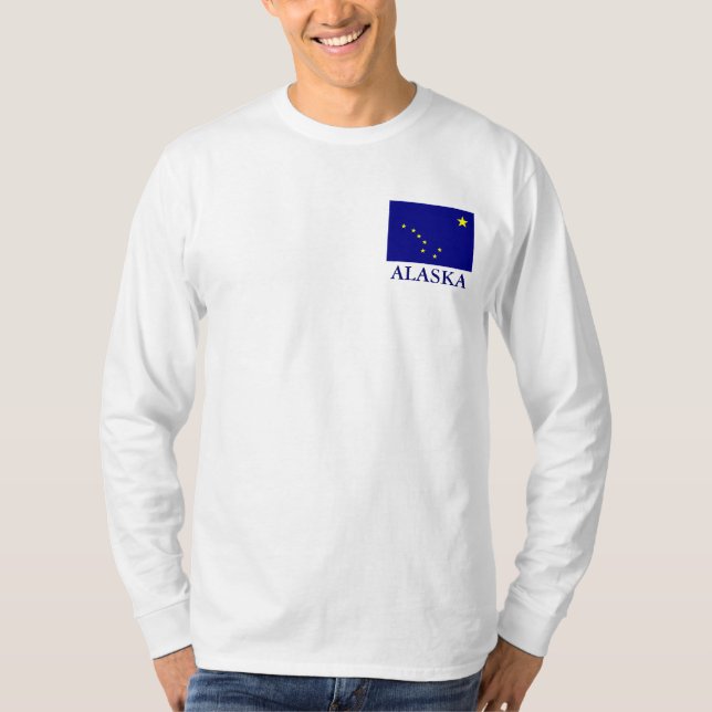 Alaska State Flag mens Long Sleeve T-shirt (Front)
