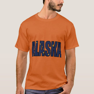 Alaska State Flag Name Design T-Shirt