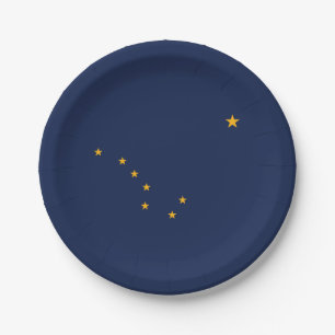 Alaska State Flag Paper Plates