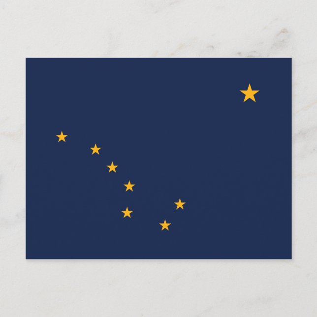 Alaska State Flag Postcard (Front)