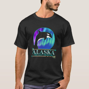 Alaska State Pride Alaska Northern Lights Alaskan T-Shirt