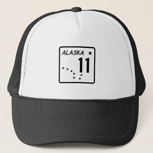 Alaska State Route 11 Trucker Hat (Front)