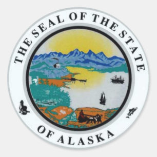 Alaska State Seal Stickers