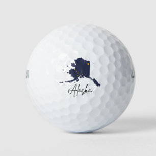 Alaska State Travel-Inspired Souvenir Gift Golf Balls