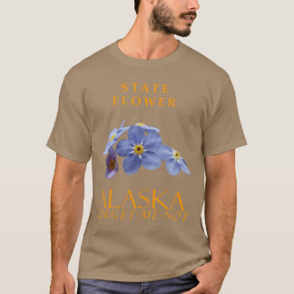 Alaska Territory Flower Blue ForgetMeNot Wildflowe T-Shirt