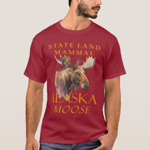 Alaska Territory Land Mammal The Moose Artistic T-Shirt