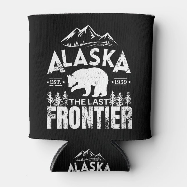 Alaska The Last Frontier Can Cooler (Front)