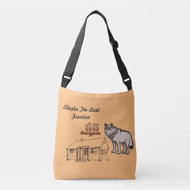 Alaska The Last Frontier Crossbody Bag (Front)
