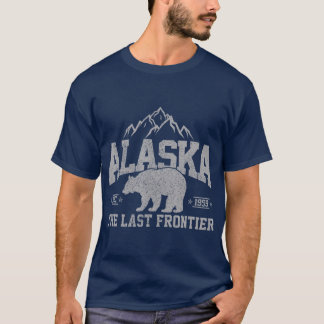 Alaska The Last Frontier EST 1959 Grizzly Bear T-Shirt