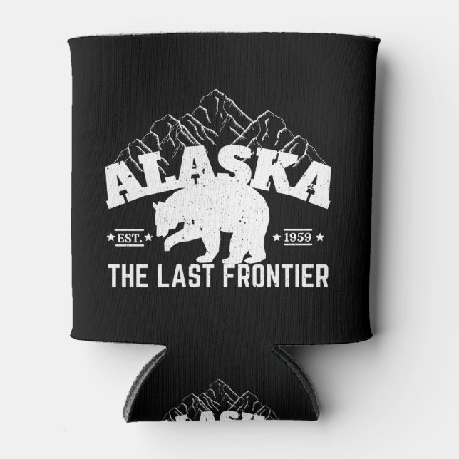 Alaska The Last Frontier Polar Bear Can Cooler (Front)