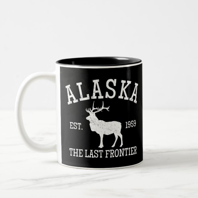 Alaska The Last Frontier Two-Tone Coffee Mug (Left)