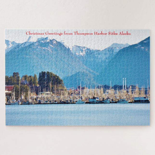 Alaska Thompson Harbor Sitka Jigsaw Puzzle (Horizontal)