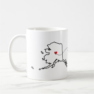 Alaska to New York - Heart2Heart Coffee Mug