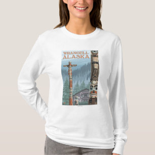 Alaska Totem Poles - Wrangell Alaska T-Shirt