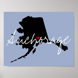 Alaska Town Poster