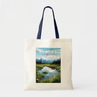 Alaska Travel Art Vintage