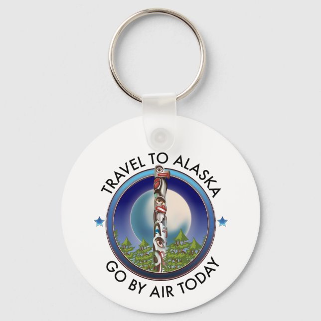 Alaska travel logo key ring (Front)